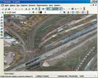 3D photorealistic digital surface model, railway station