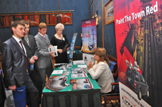 Dr.R. Valerie Ussyshkin, Optech Inc., demosntrates new products of the company